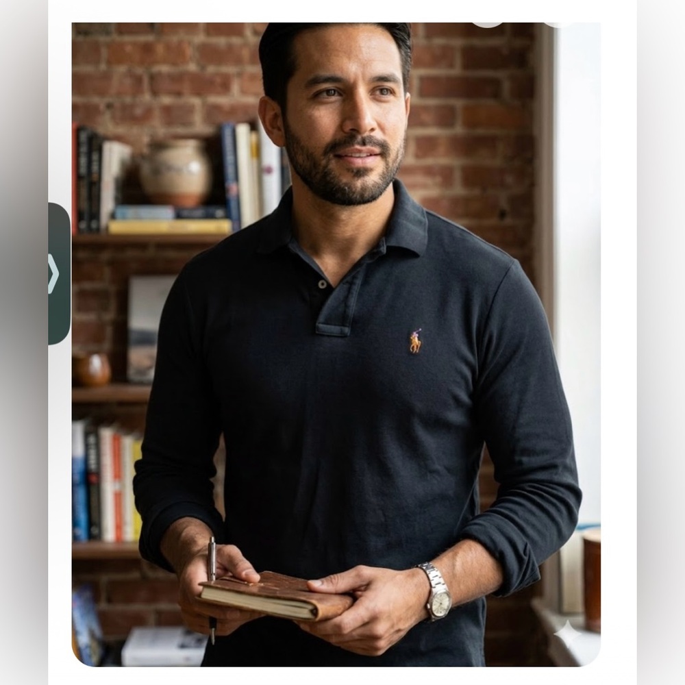 Men's Black Polo Shirt